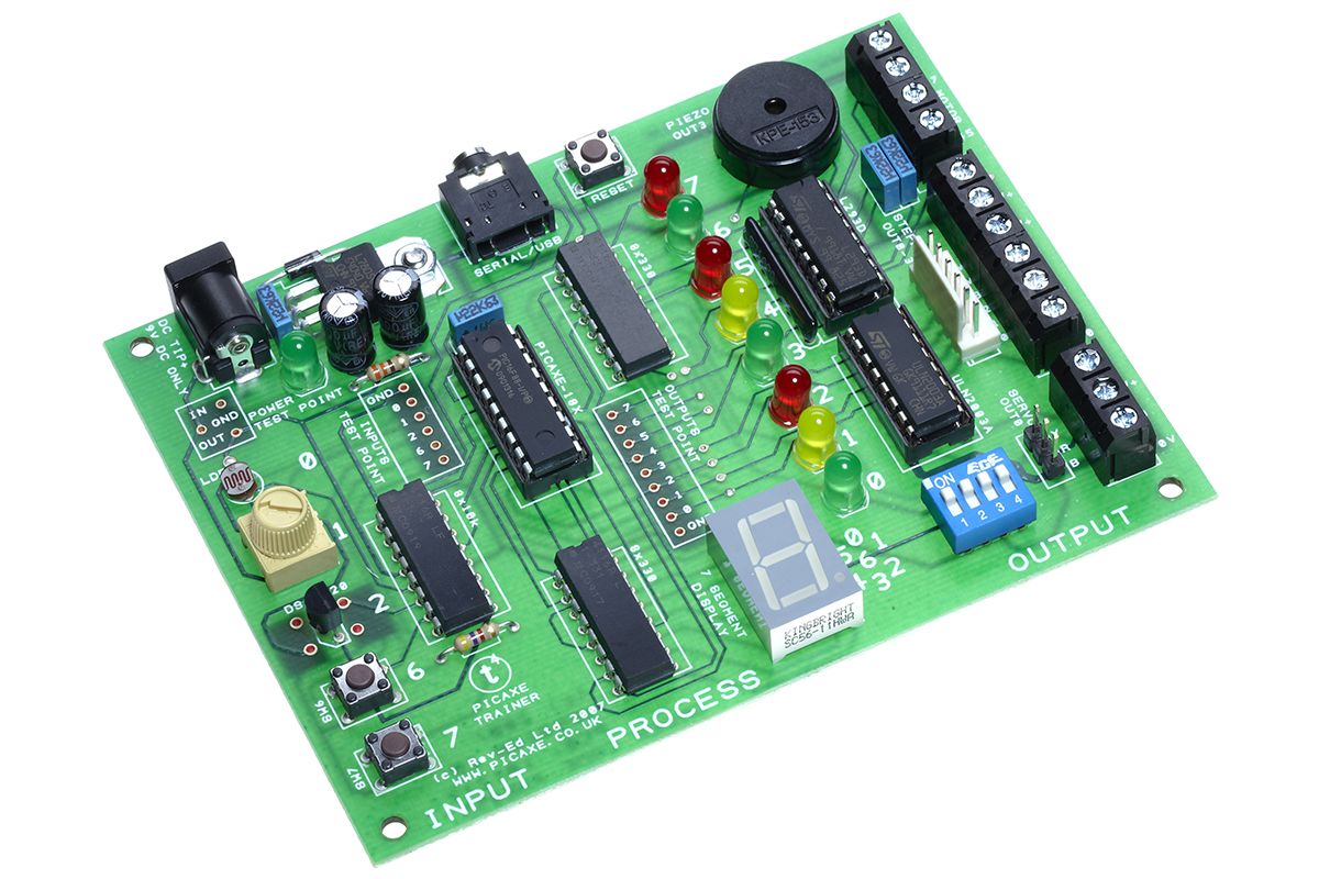 PICAXE-18M2 t4 Trainer Board